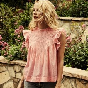 Doen Amaranth Top Blouse in Carnation Pink Size S